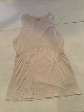 Athleta Cream Long Tank Top